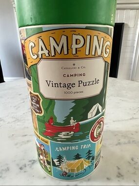 Cavallini & Co. Camping Vintage Puzzle - 1000 pieces